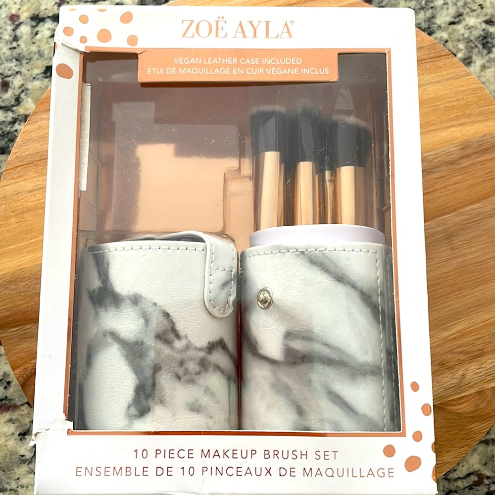 Zoe Ayla 10 Piece Makeup Brush Set